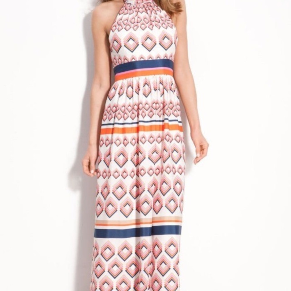 Eliza J Long halter dress worn once